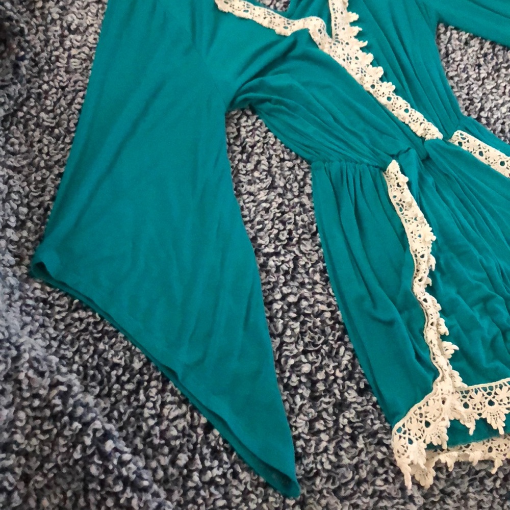 Blue/green jumper, very comfy and cute!! - Picture 5 of 5
